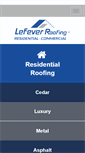 Mobile Screenshot of lefeverroofing.com